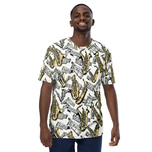 Brass And Cadence on a Men's Crew Neck T-Shirt