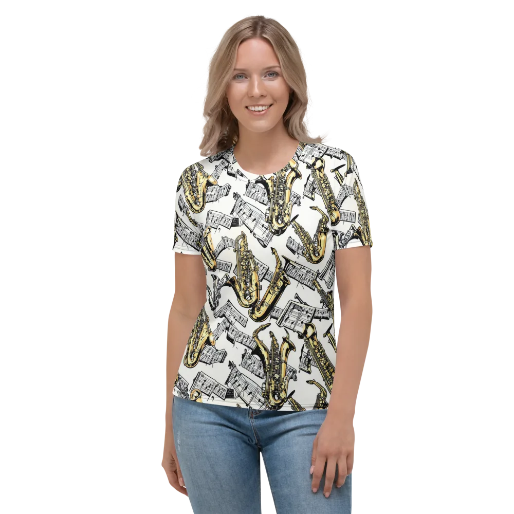 Brass And Cadence on Women's Crew Neck T-Shirt — Front