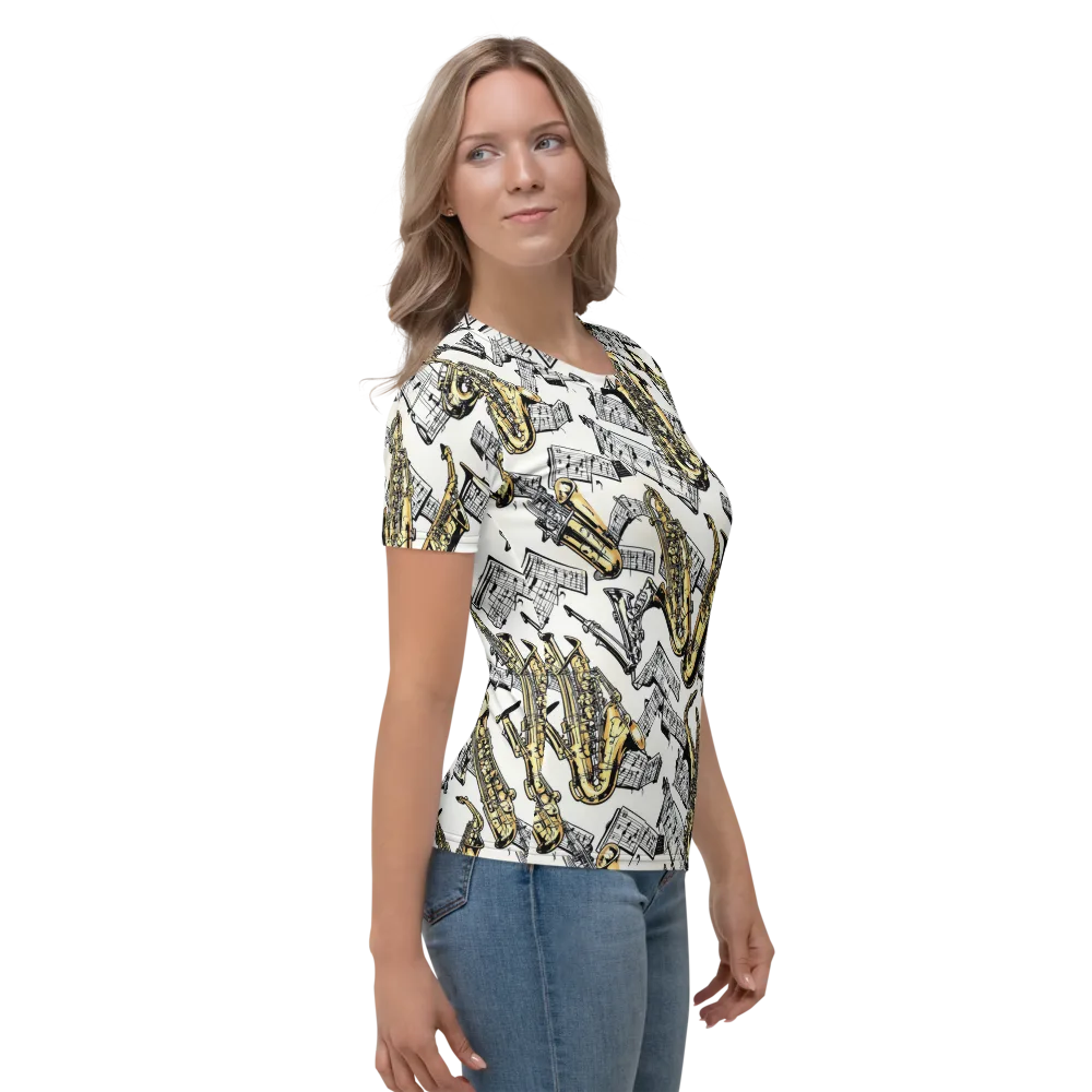 Brass And Cadence on Women's Crew Neck T-Shirt — Right