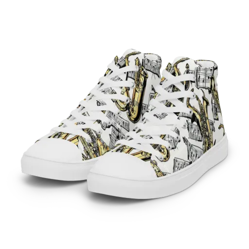 Brass And Cadence on a Women's High Top Canvas Shoes