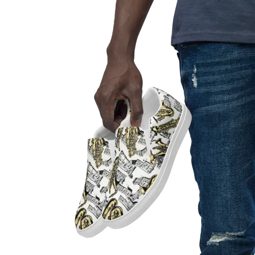 Brass And Cadence on a Men's Slip-On Canvas Shoes
