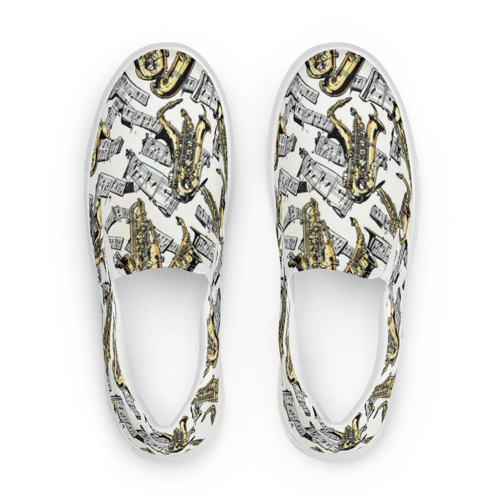 Brass And Cadence on Women's Slip-On Canvas Shoes — Front