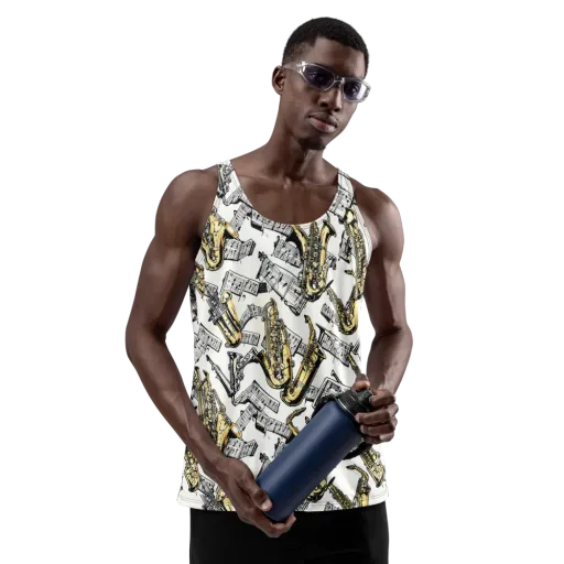 Brass And Cadence on a Men's Tank Top