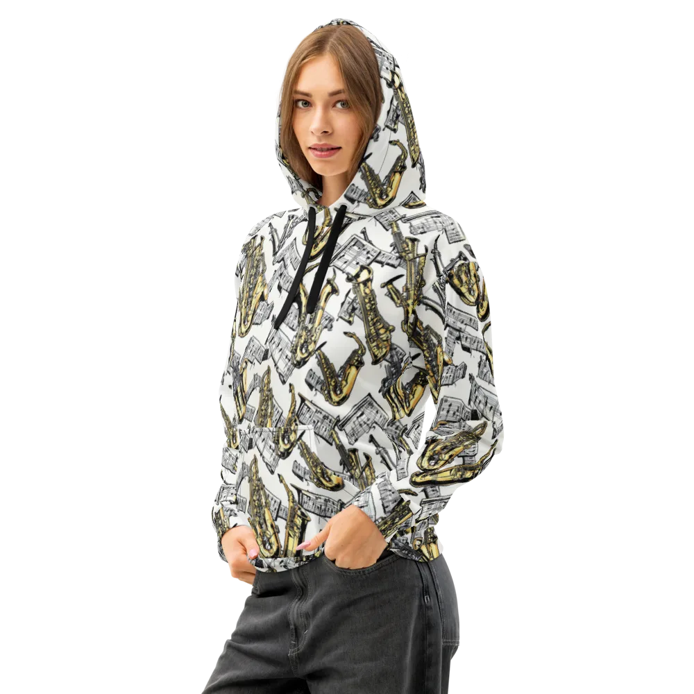 Brass And Cadence on Cotton Hoodie — Left Front