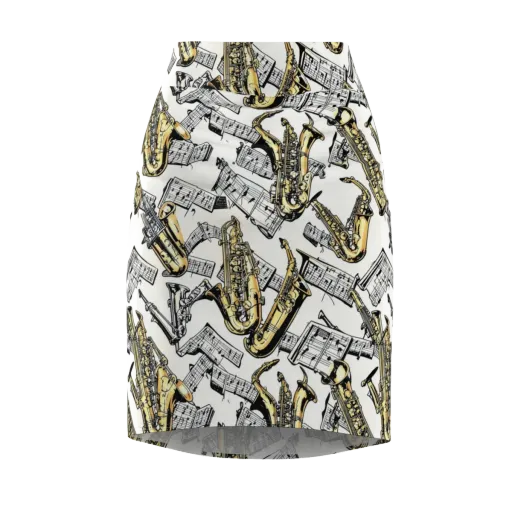 Brass And Cadence on a Pencil Skirt