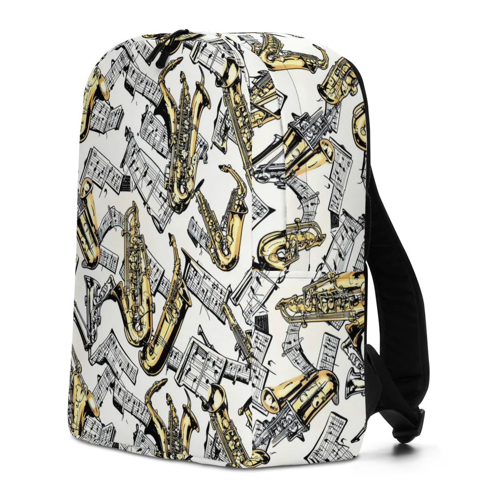 Brass And Cadence on Minimalist Backpack — Left
