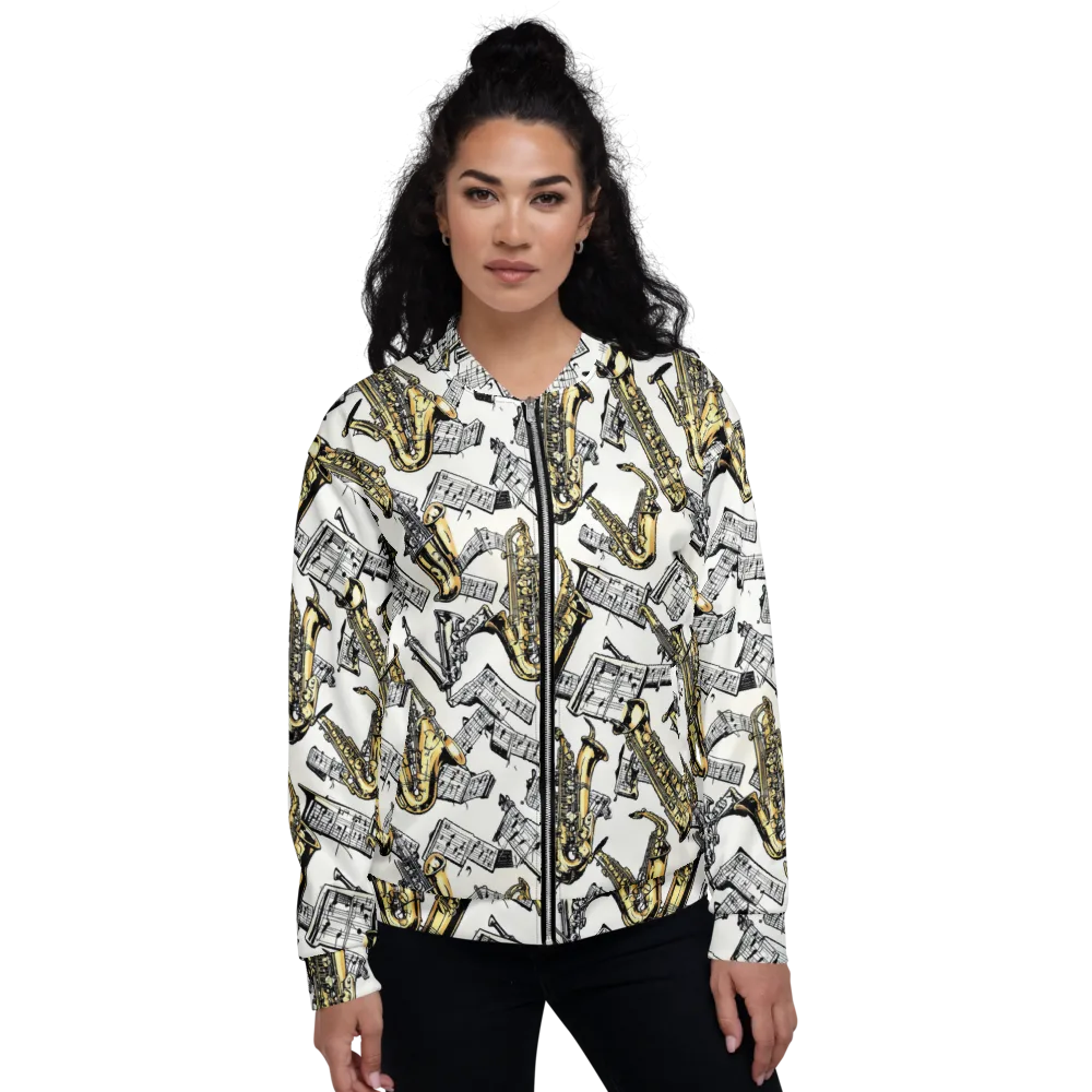Brass And Cadence on Bomber Jacket — Front