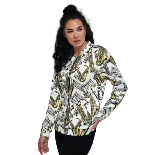 Brass And Cadence on a Bomber Jacket
