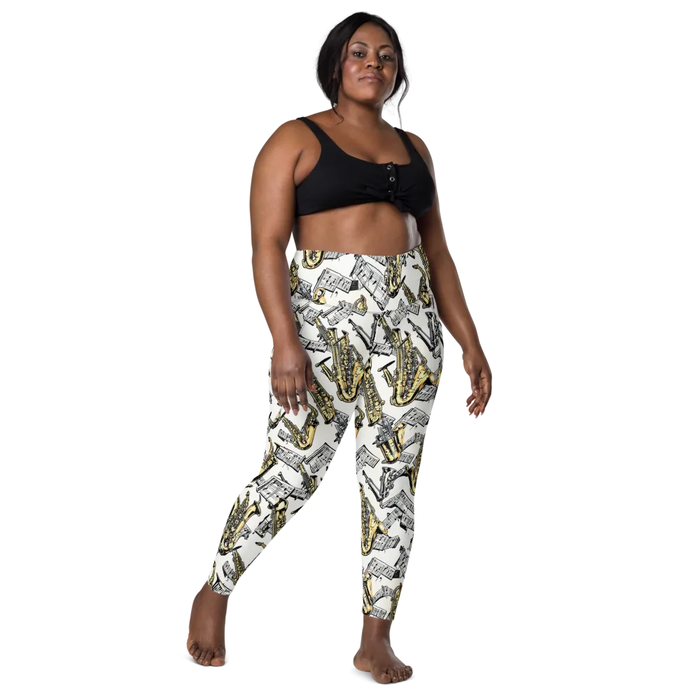 Brass And Cadence on Leggings with Pockets — Front
