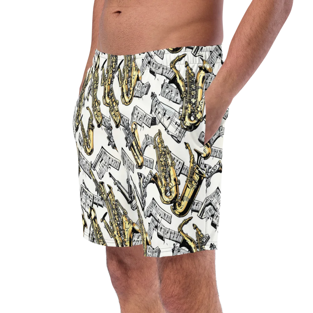 Brass And Cadence on Swim Trunks — Left Front