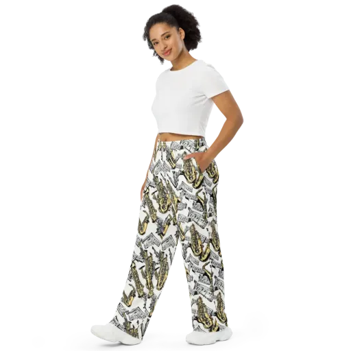 Brass And Cadence on a Wide-Leg Pants