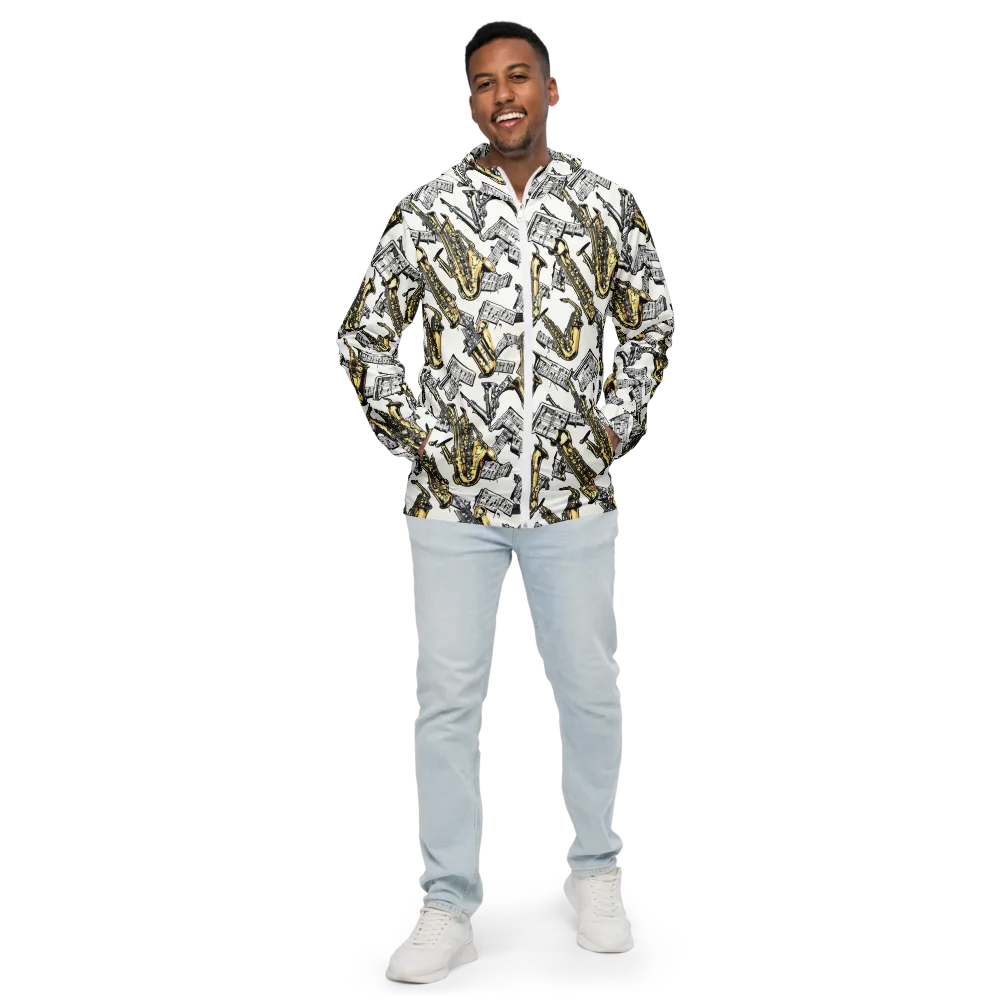 Brass And Cadence on Men's Windbreaker — Front