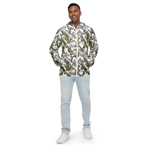 Brass And Cadence on a Men's Windbreaker