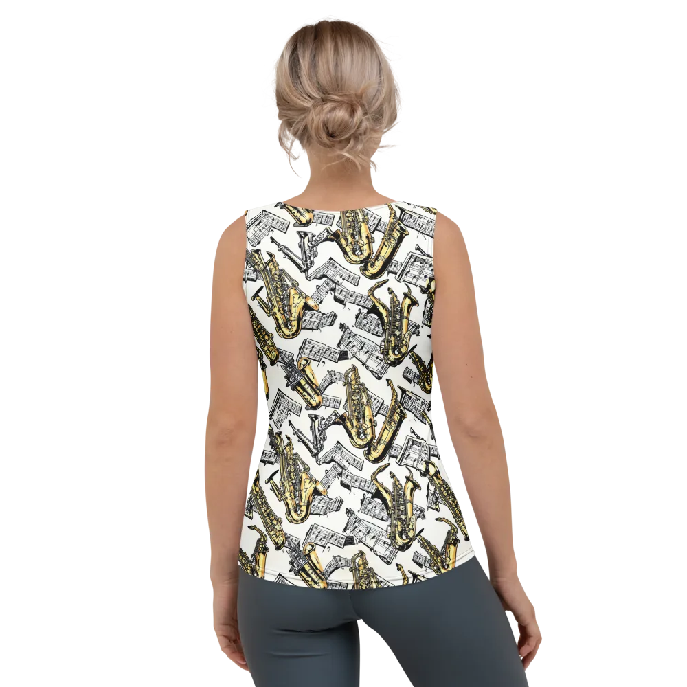Brass And Cadence on Women's Tank Top — Back