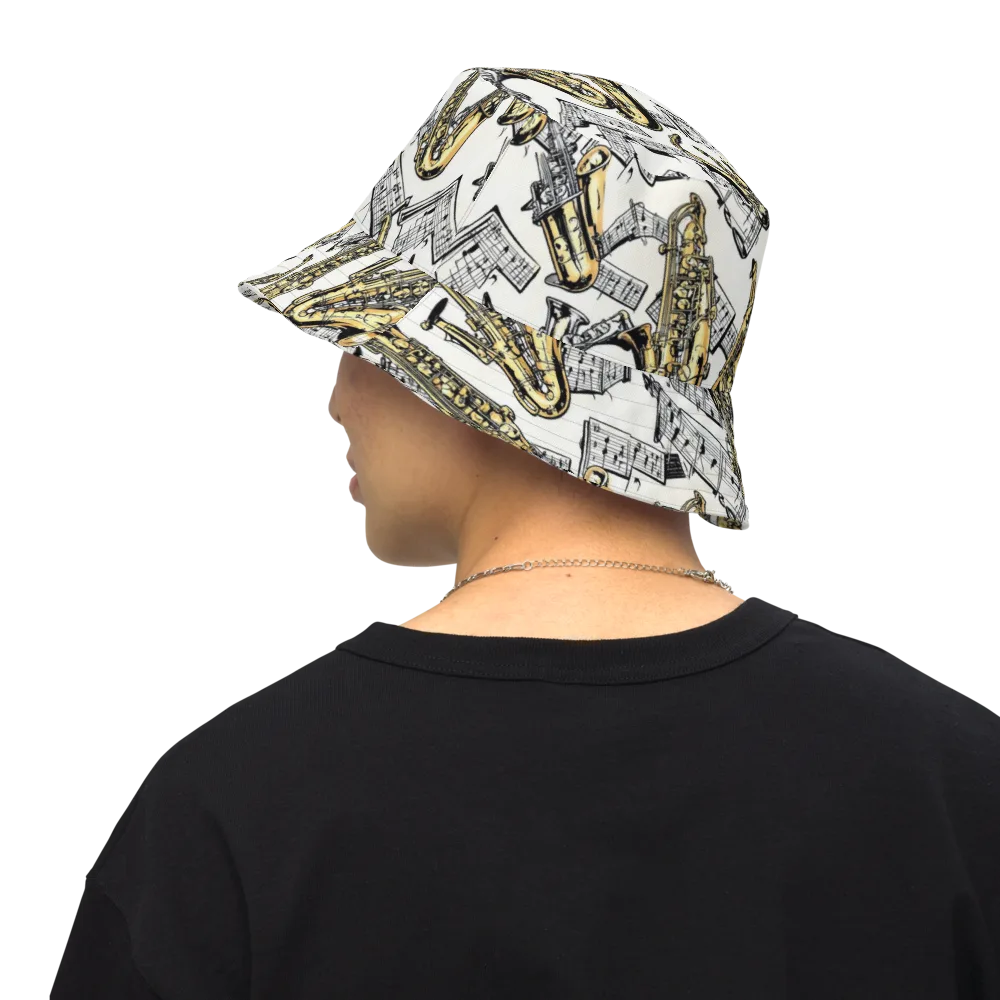 Brass And Cadence on Reversible Bucket Hat — Back Inside