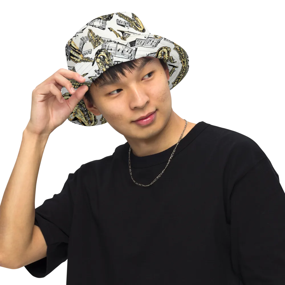 Brass And Cadence on Reversible Bucket Hat — Front Inside