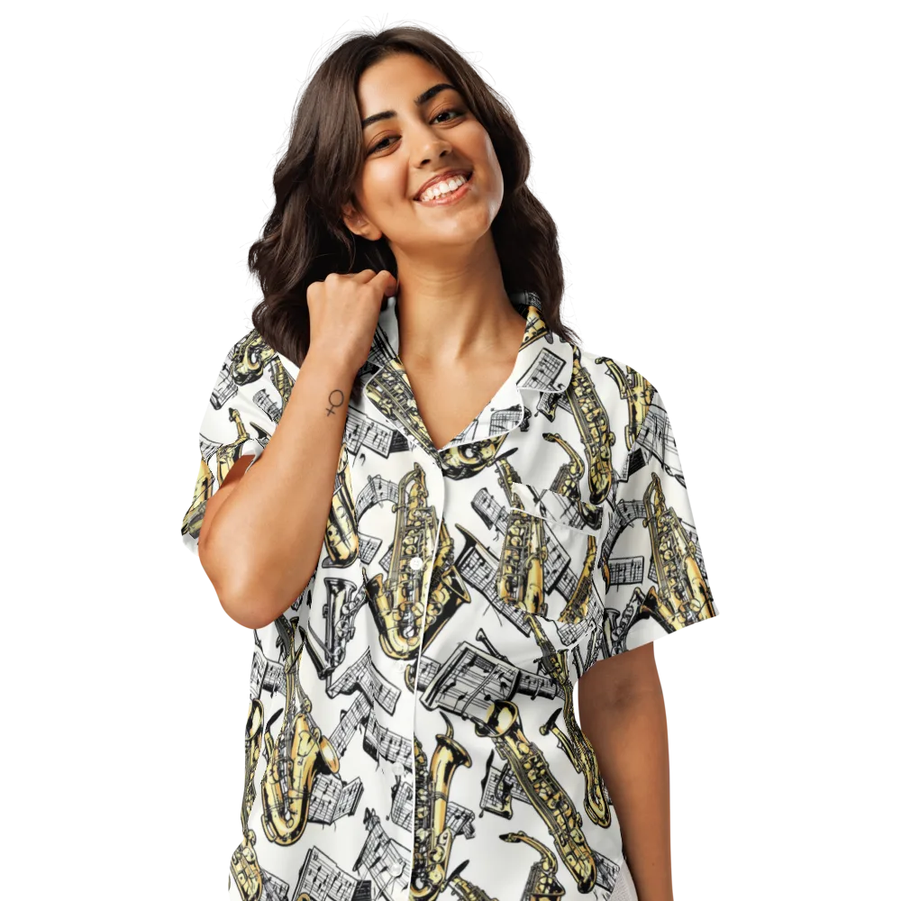 Brass And Cadence on Women's Short Sleeve Pajama Top — Front