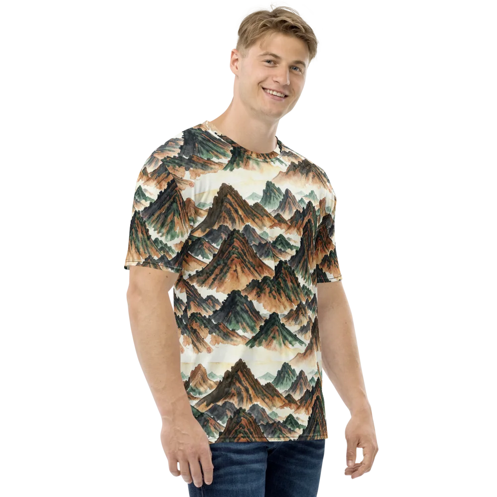 Cloudline Ascent on Men's Crew Neck T-Shirt — Right