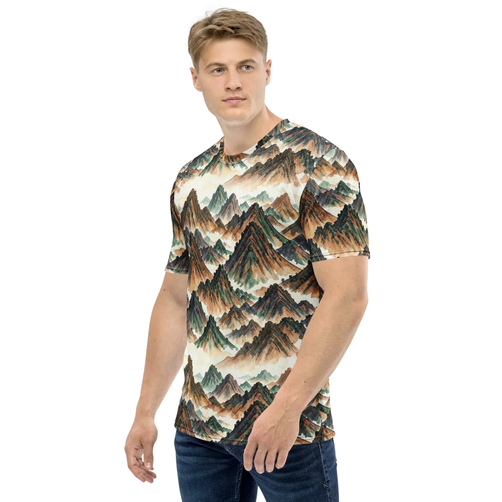Cloudline Ascent on Men's Crew Neck T-Shirt — Left