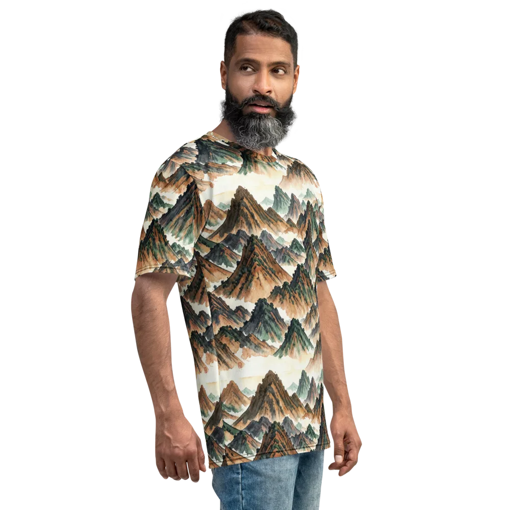 Cloudline Ascent on Men's Crew Neck T-Shirt — Right