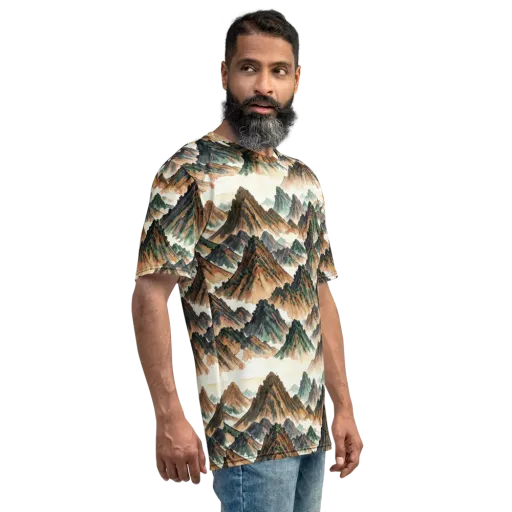 Cloudline Ascent on a Men's Crew Neck T-Shirt