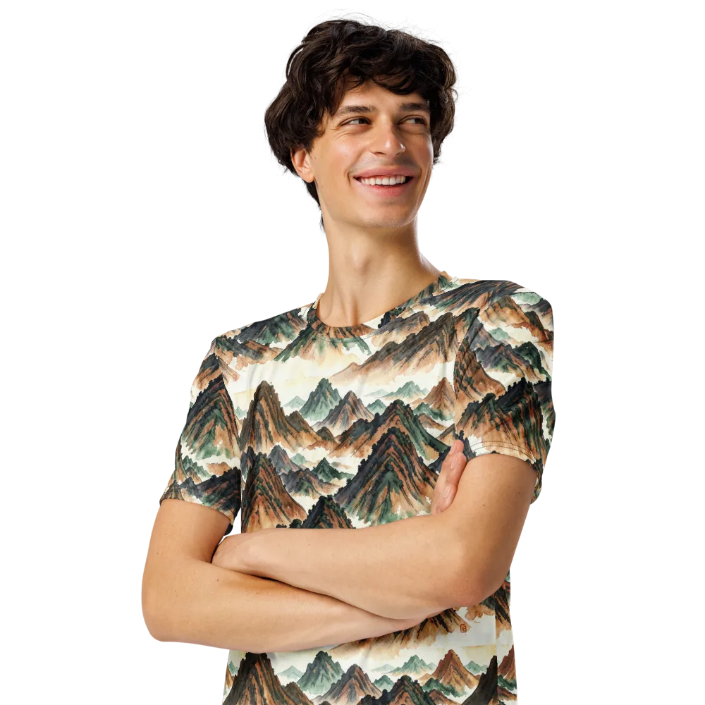 Cloudline Ascent on Men's Crew Neck T-Shirt — Left Front