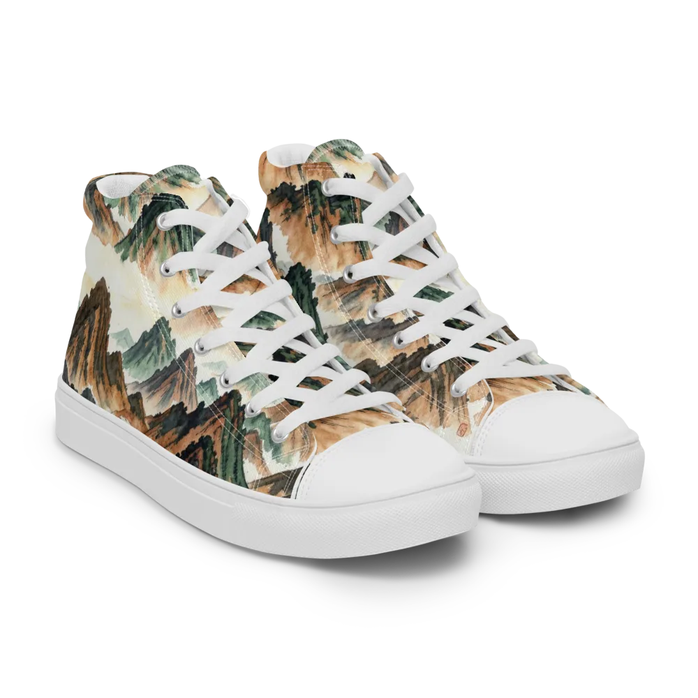 Cloudline Ascent on Men's High Top Canvas Shoes — Right Front