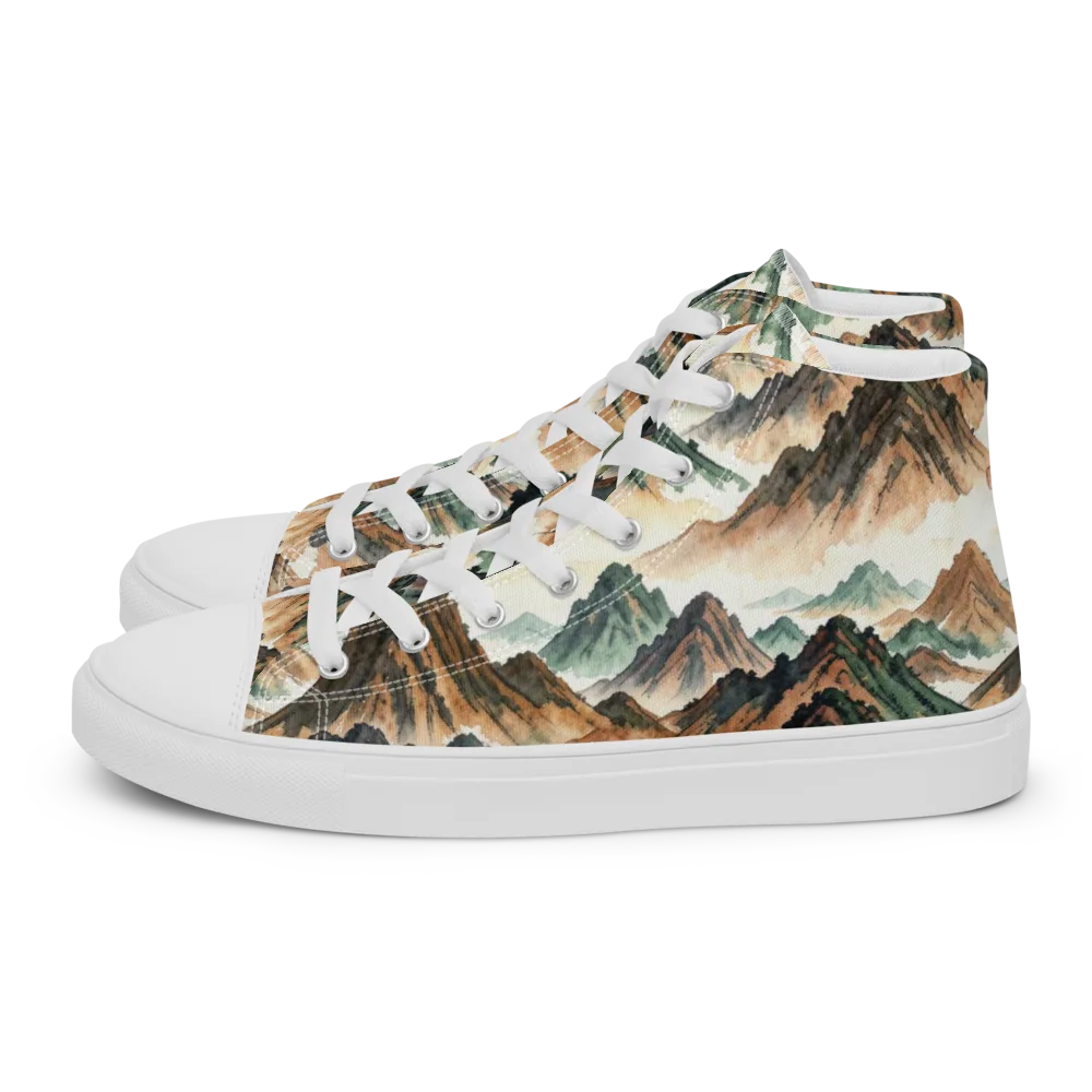 Cloudline Ascent on Men's High Top Canvas Shoes — Left