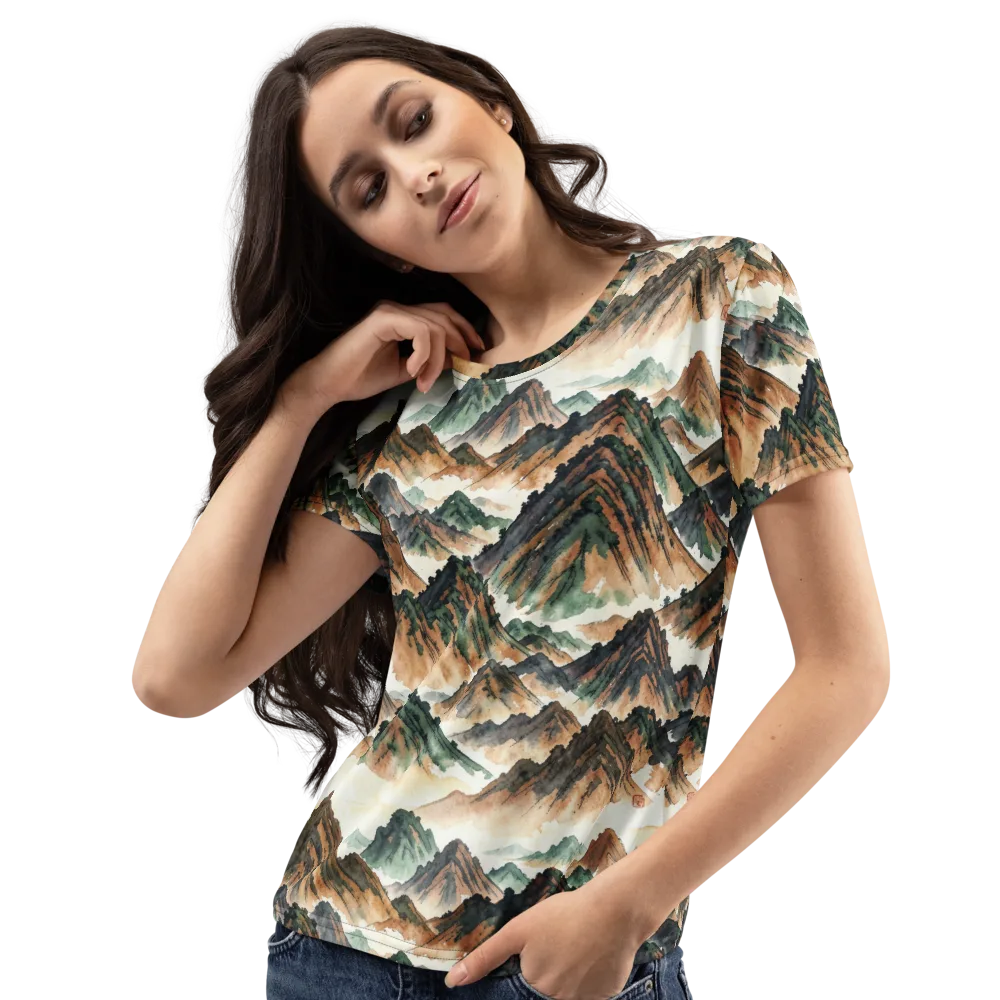 Cloudline Ascent on Women's Crew Neck T-Shirt — Left Front