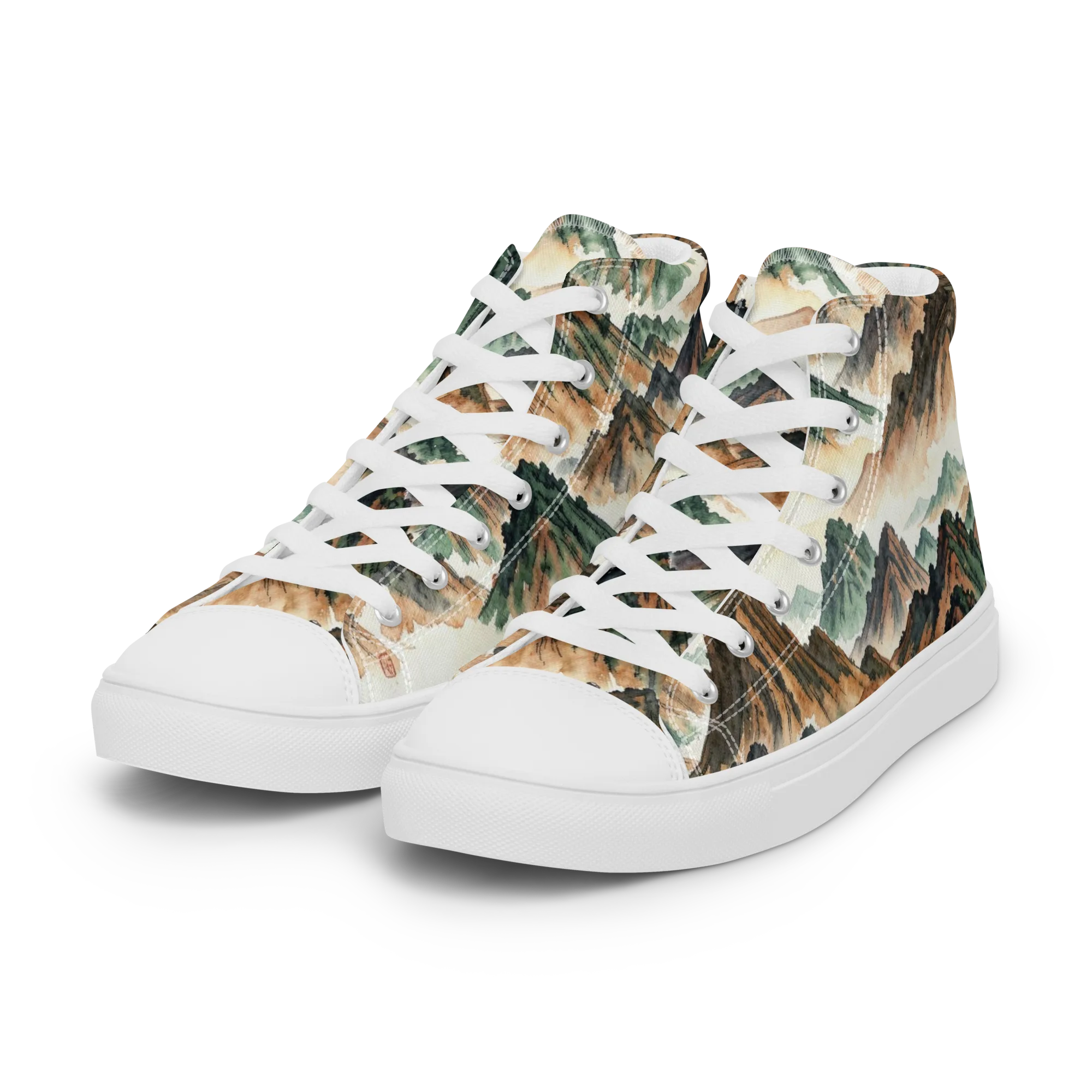 Cloudline Ascent on Women's High Top Canvas Shoes — Left Front