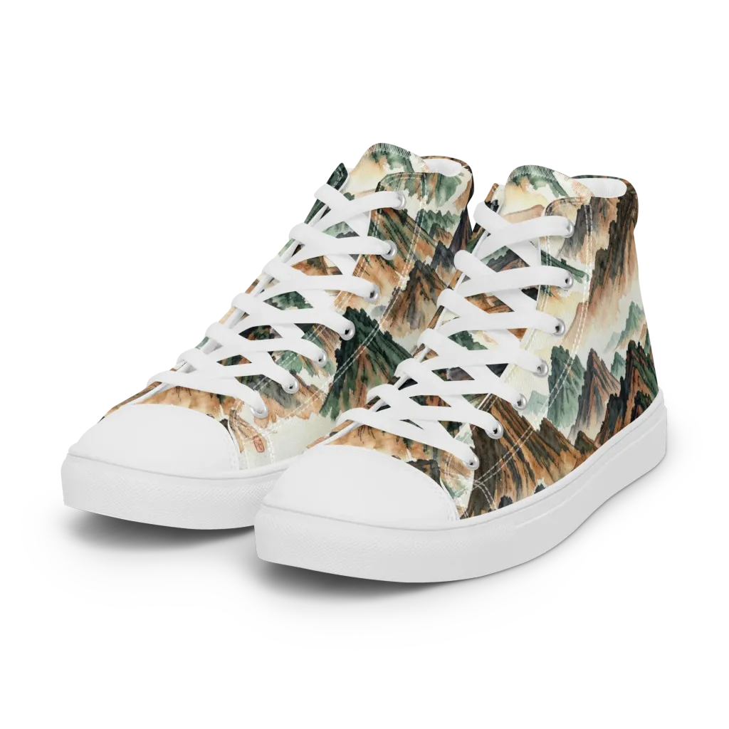 Cloudline Ascent on Women's High Top Canvas Shoes — Left Front