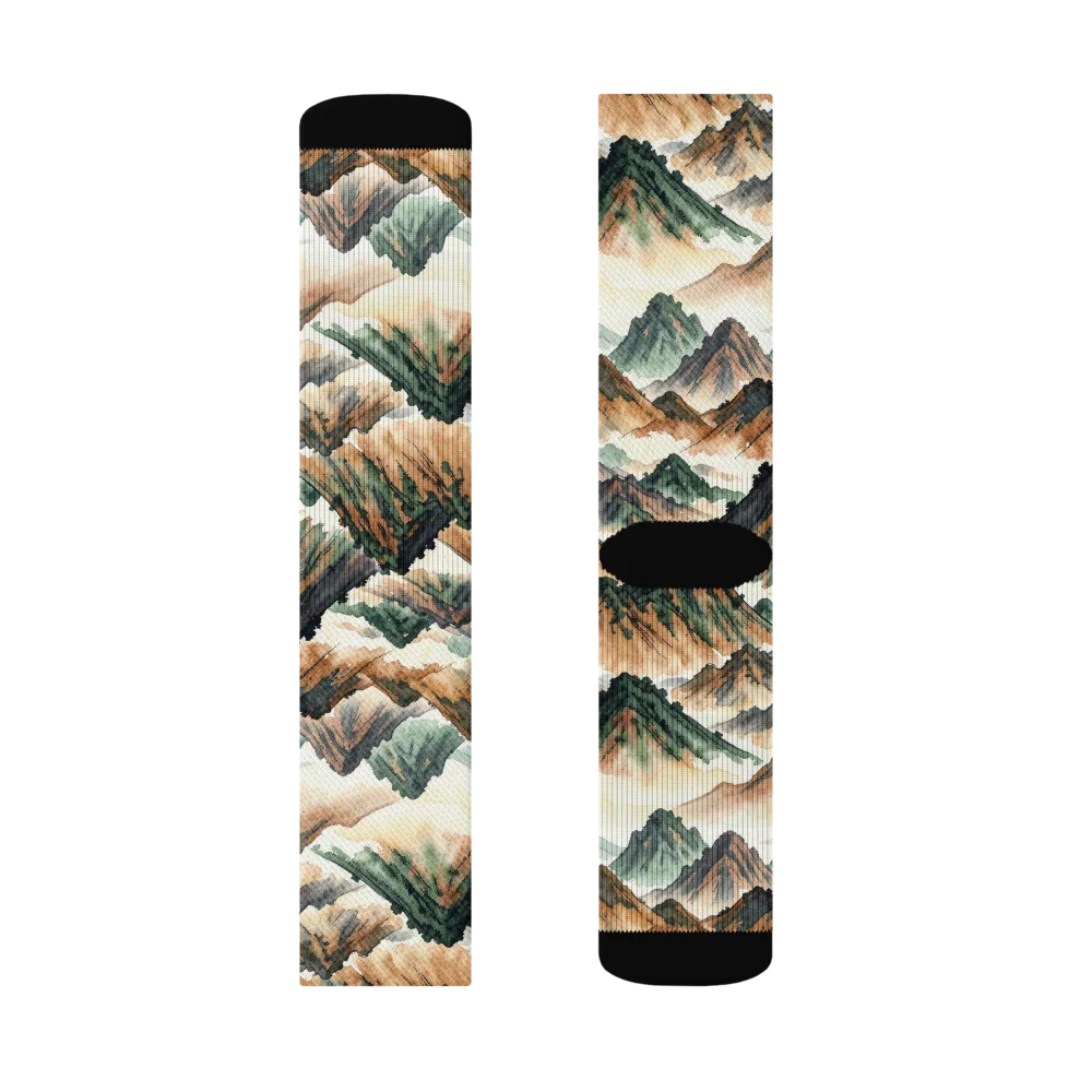 Cloudline Ascent on Socks — Right Sock