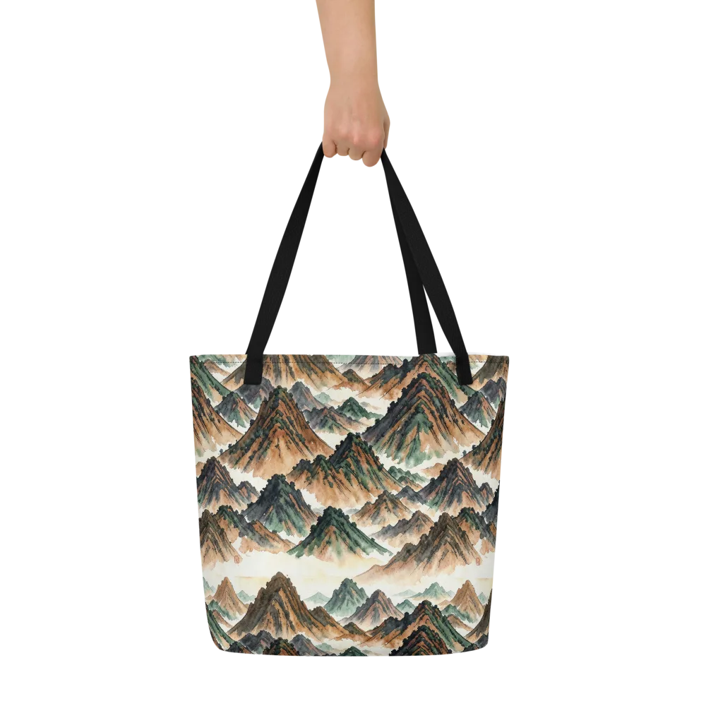 Cloudline Ascent on Large Tote Bag W/ Pocket — Front