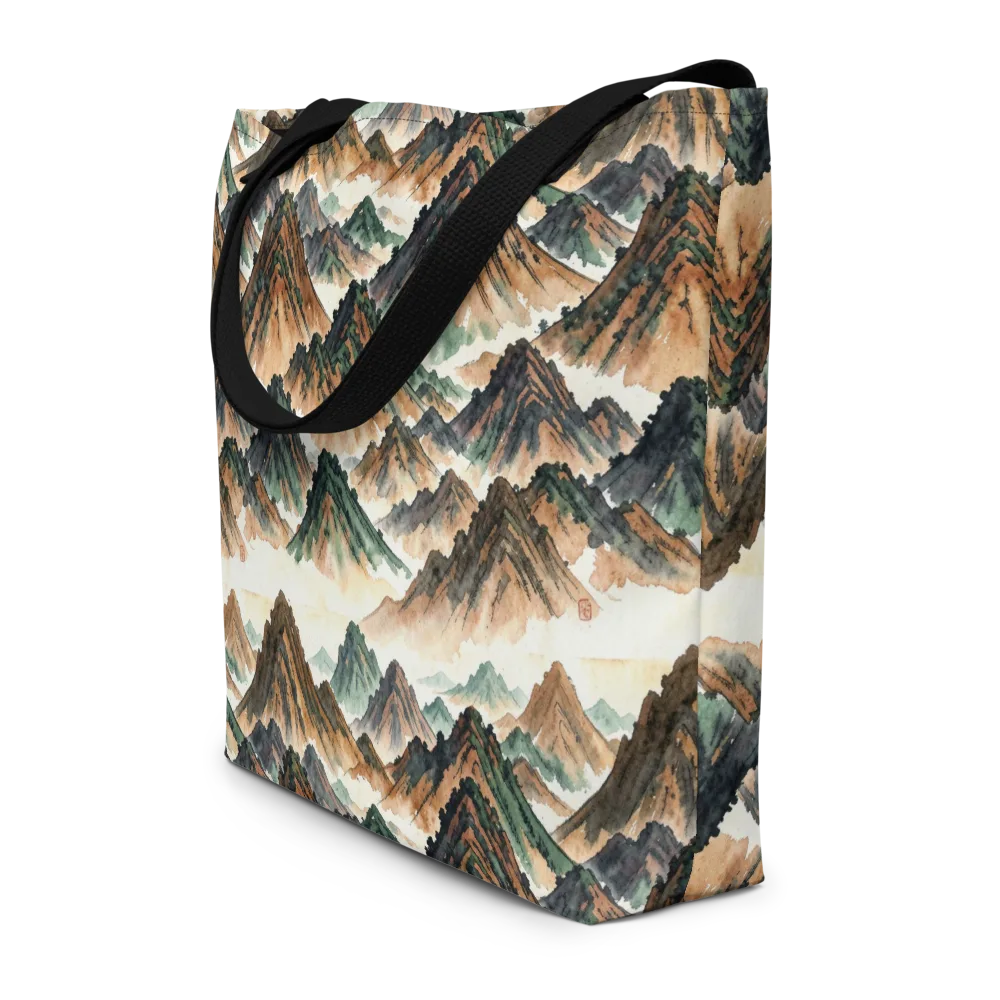 Cloudline Ascent on Large Tote Bag W/ Pocket — Front