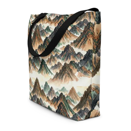 Cloudline Ascent on a Large Tote Bag W/ Pocket