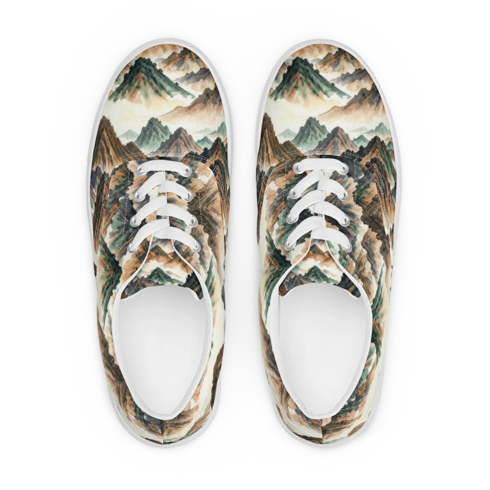 Cloudline Ascent on Men's Lace-Up Canvas Shoes — Front
