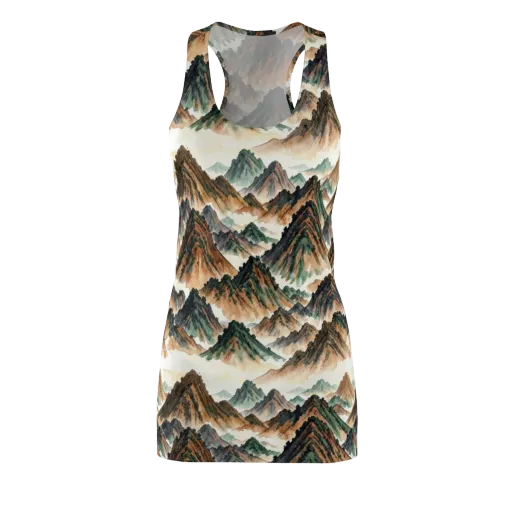 Cloudline Ascent on a Racerback Dress