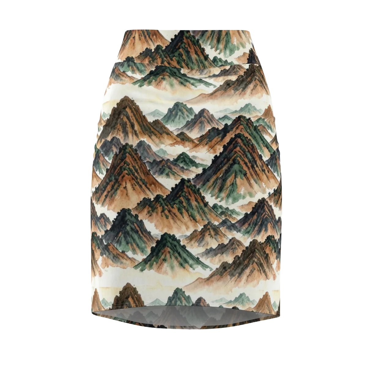 Cloudline Ascent on Pencil Skirt — Front