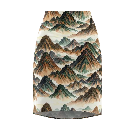 Cloudline Ascent on a Pencil Skirt