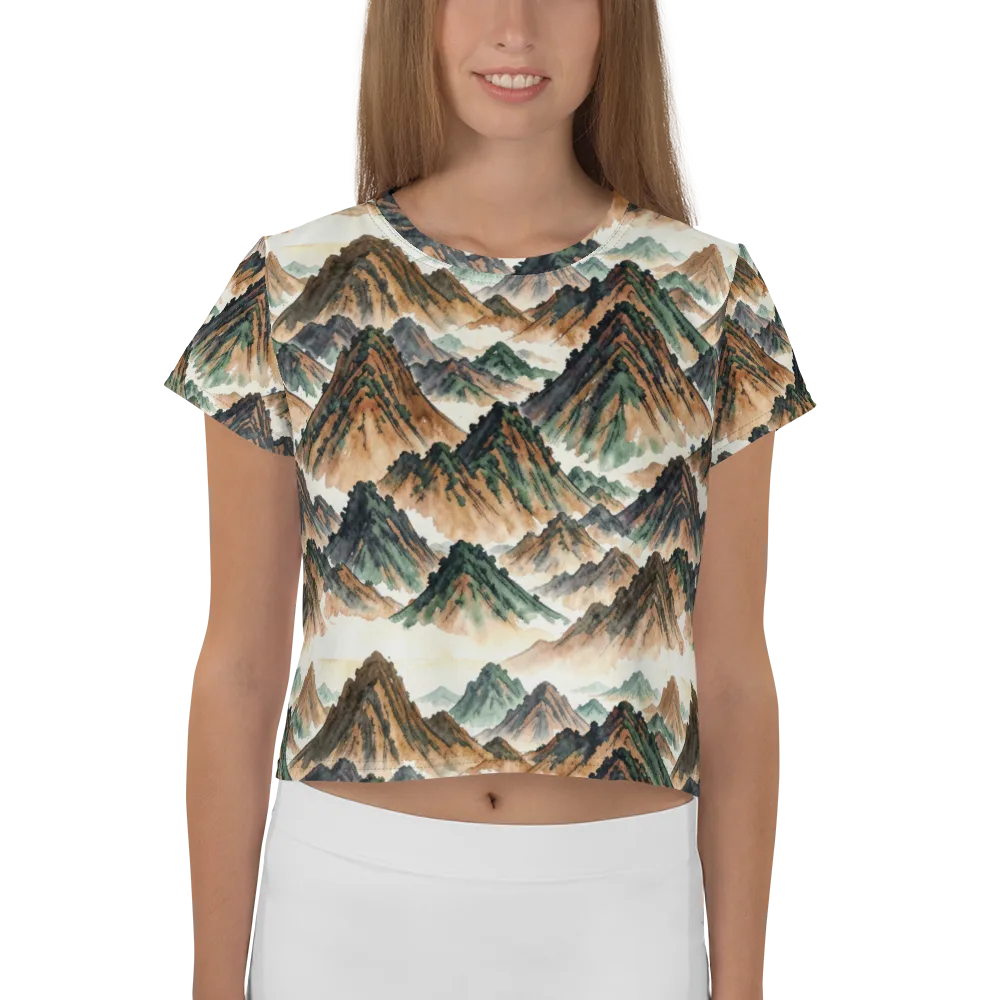 Cloudline Ascent on Crop Tee — Front