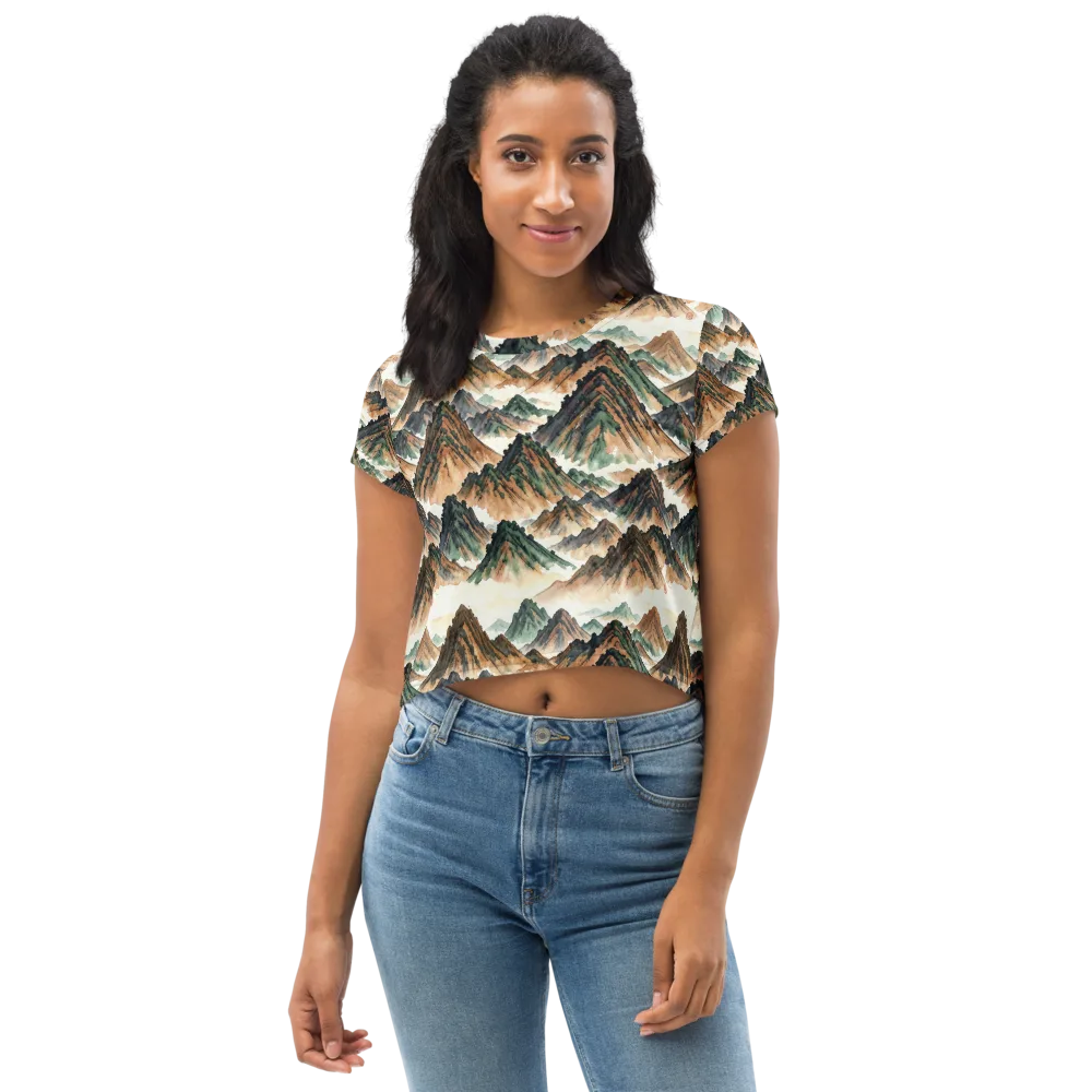 Cloudline Ascent on Crop Tee — Front