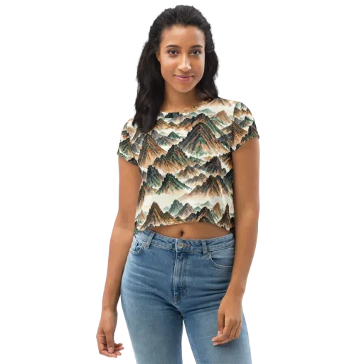 Cloudline Ascent on a Crop Tee