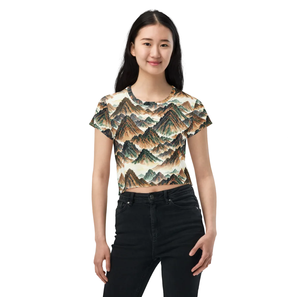 Cloudline Ascent on Crop Tee — Front