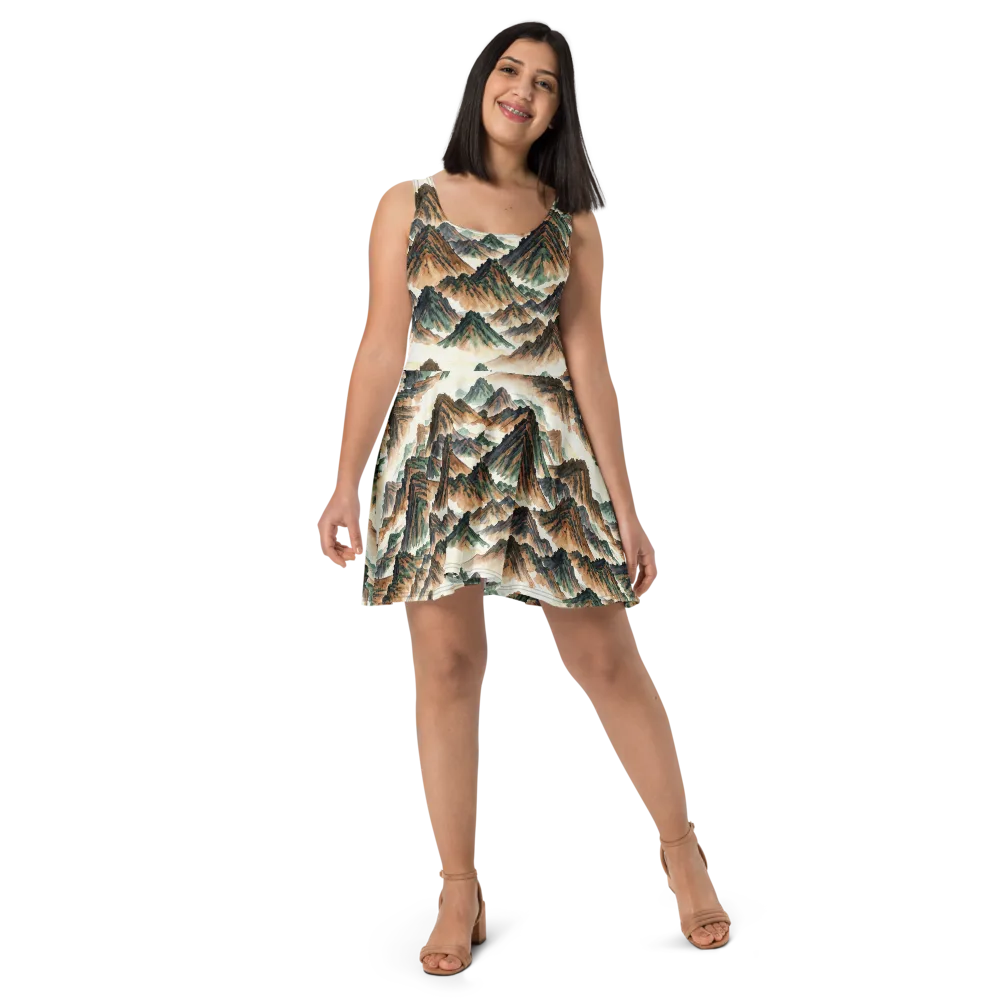 Cloudline Ascent on Skater Dress — Front