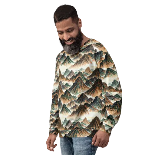 Cloudline Ascent on a Sweatshirt
