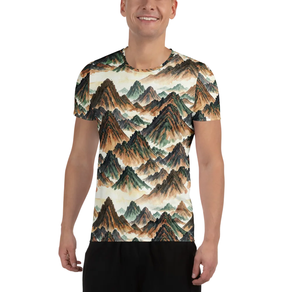 Cloudline Ascent on Men's Athletic T-Shirt — Front