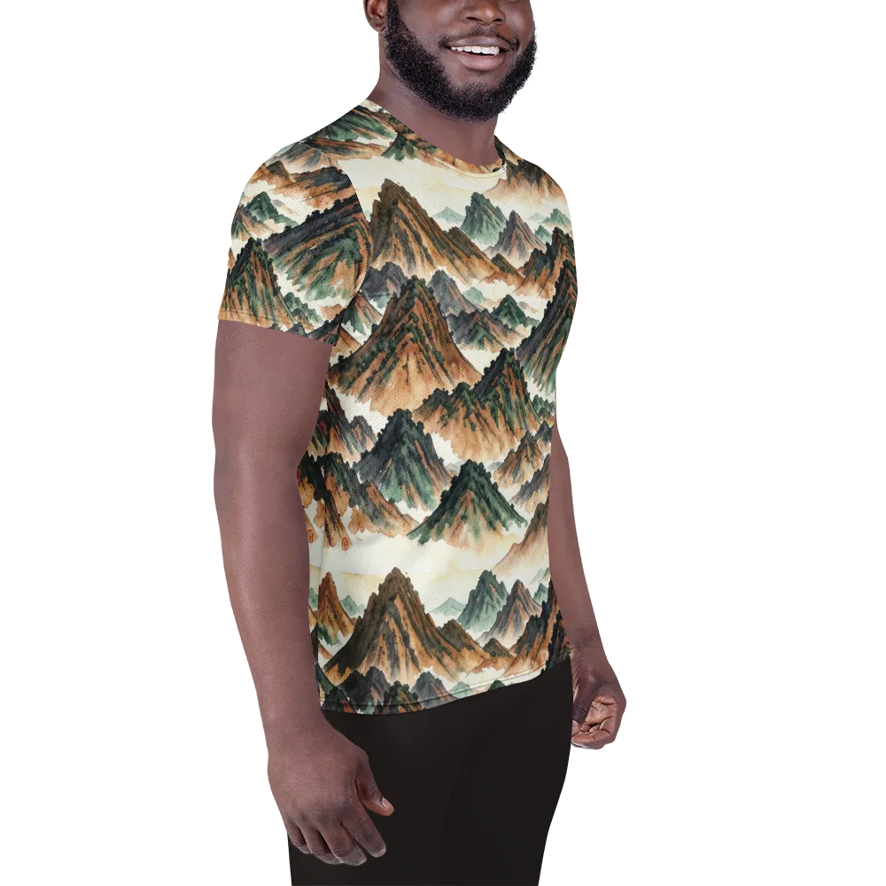 Cloudline Ascent on Men's Athletic T-Shirt — Right