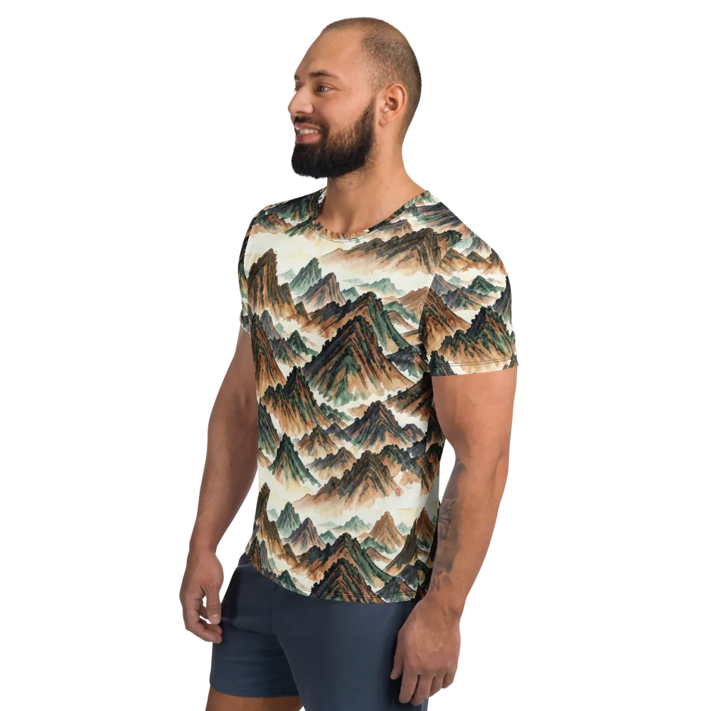 Cloudline Ascent on Men's Athletic T-Shirt — Left