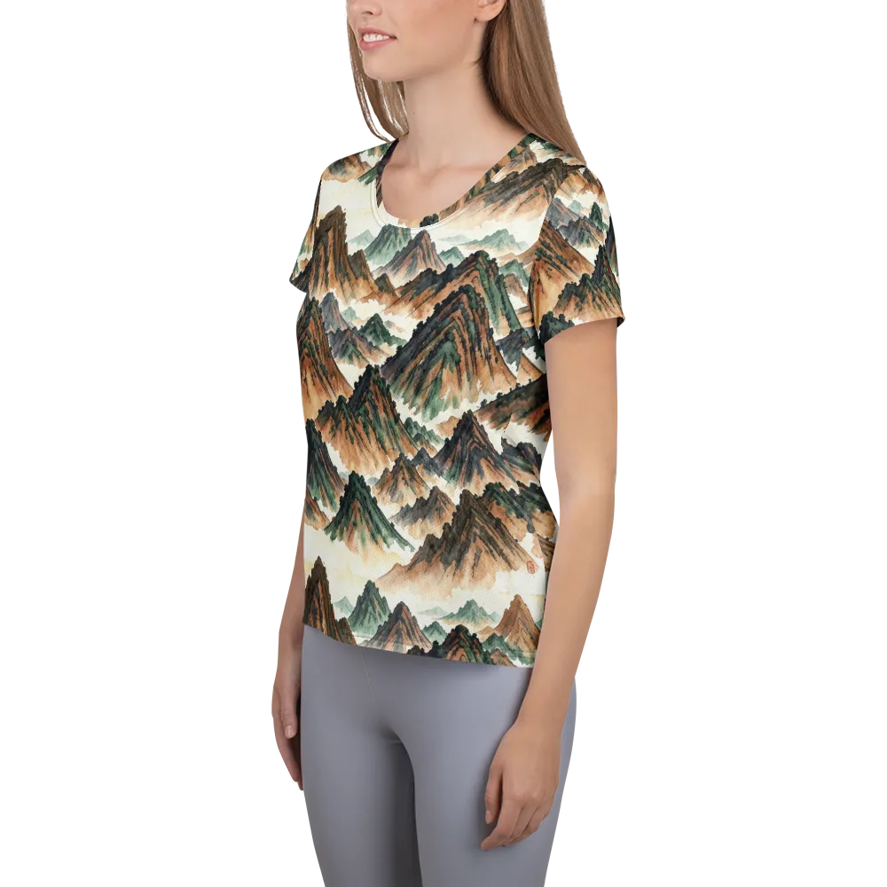 Cloudline Ascent on Women's Athletic T-Shirt — Left