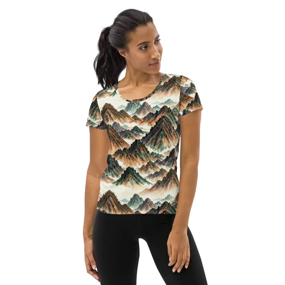 Cloudline Ascent on Women's Athletic T-Shirt — Front